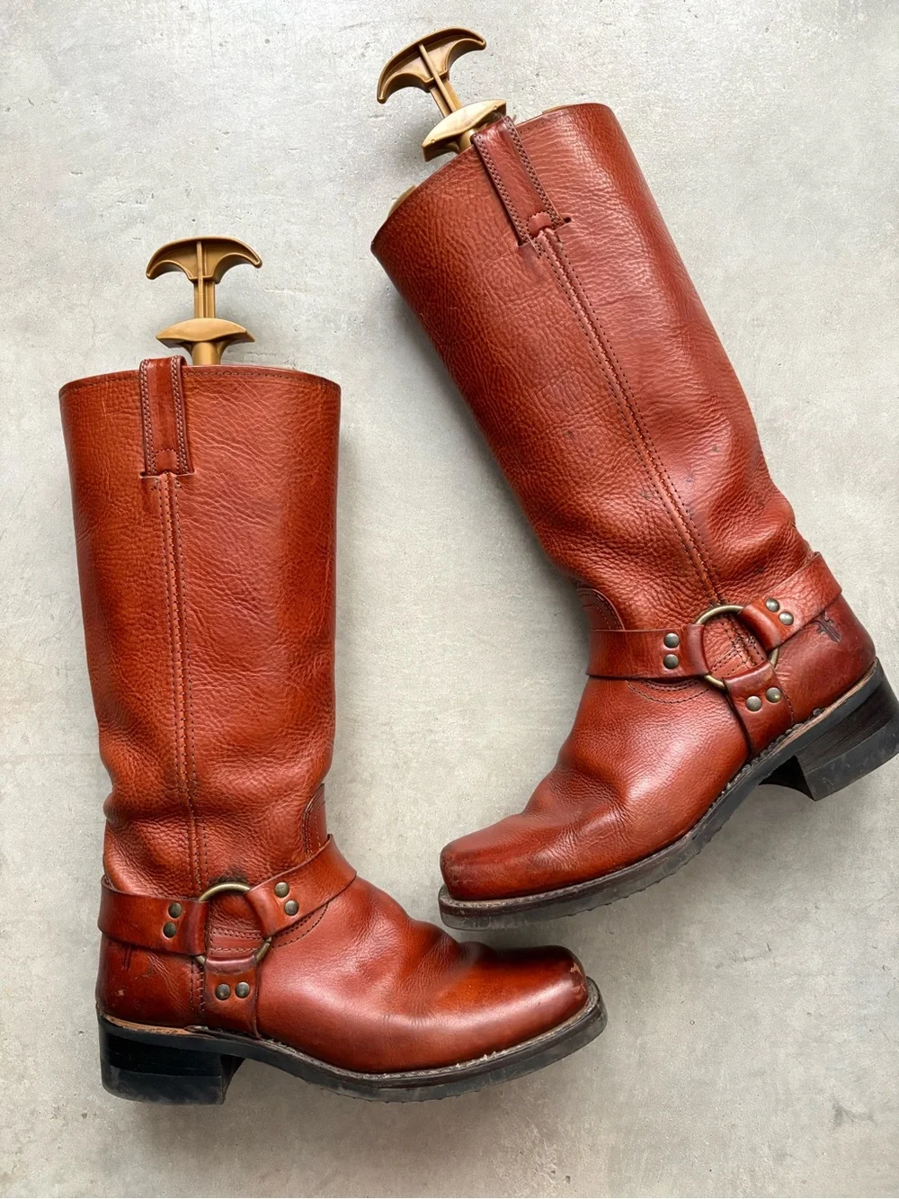FRYE 🇺🇸15R Harness Boots Just Resoled - Picture 14 of 16